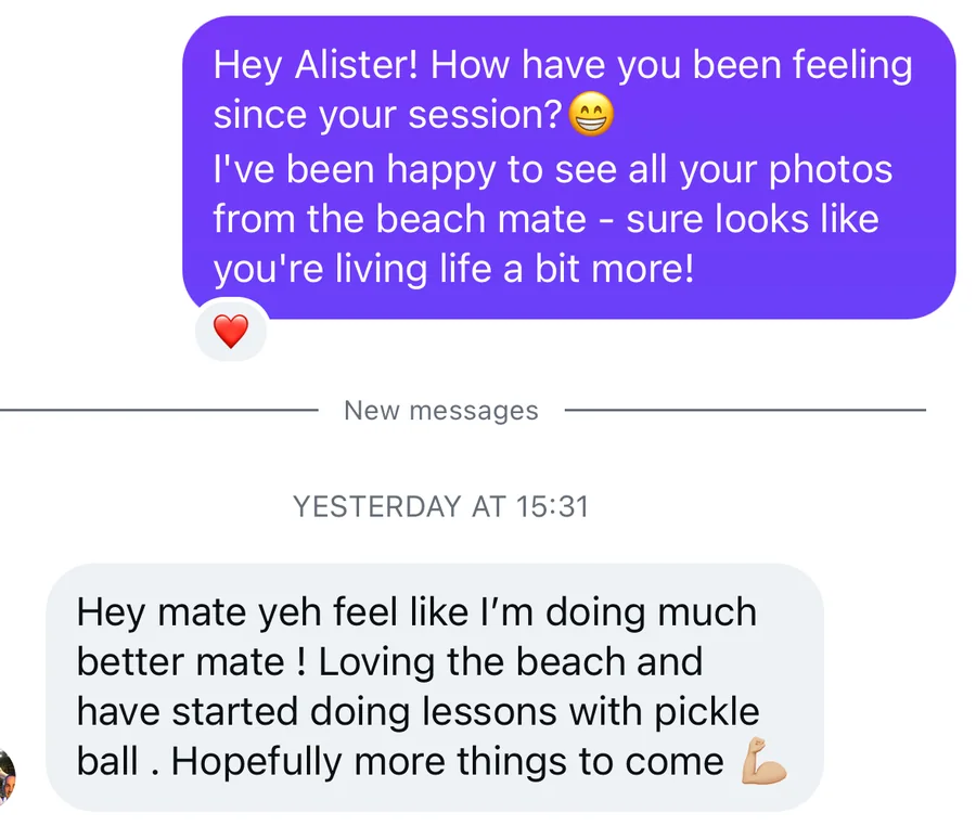 Message from Alister