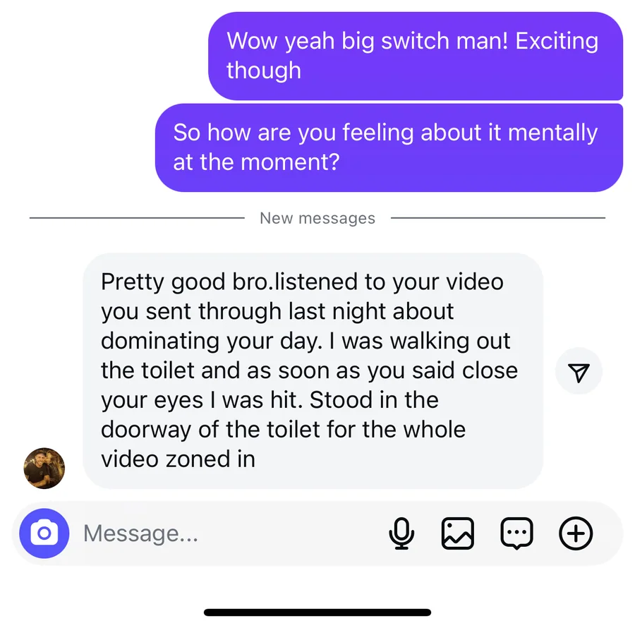 Message from Client