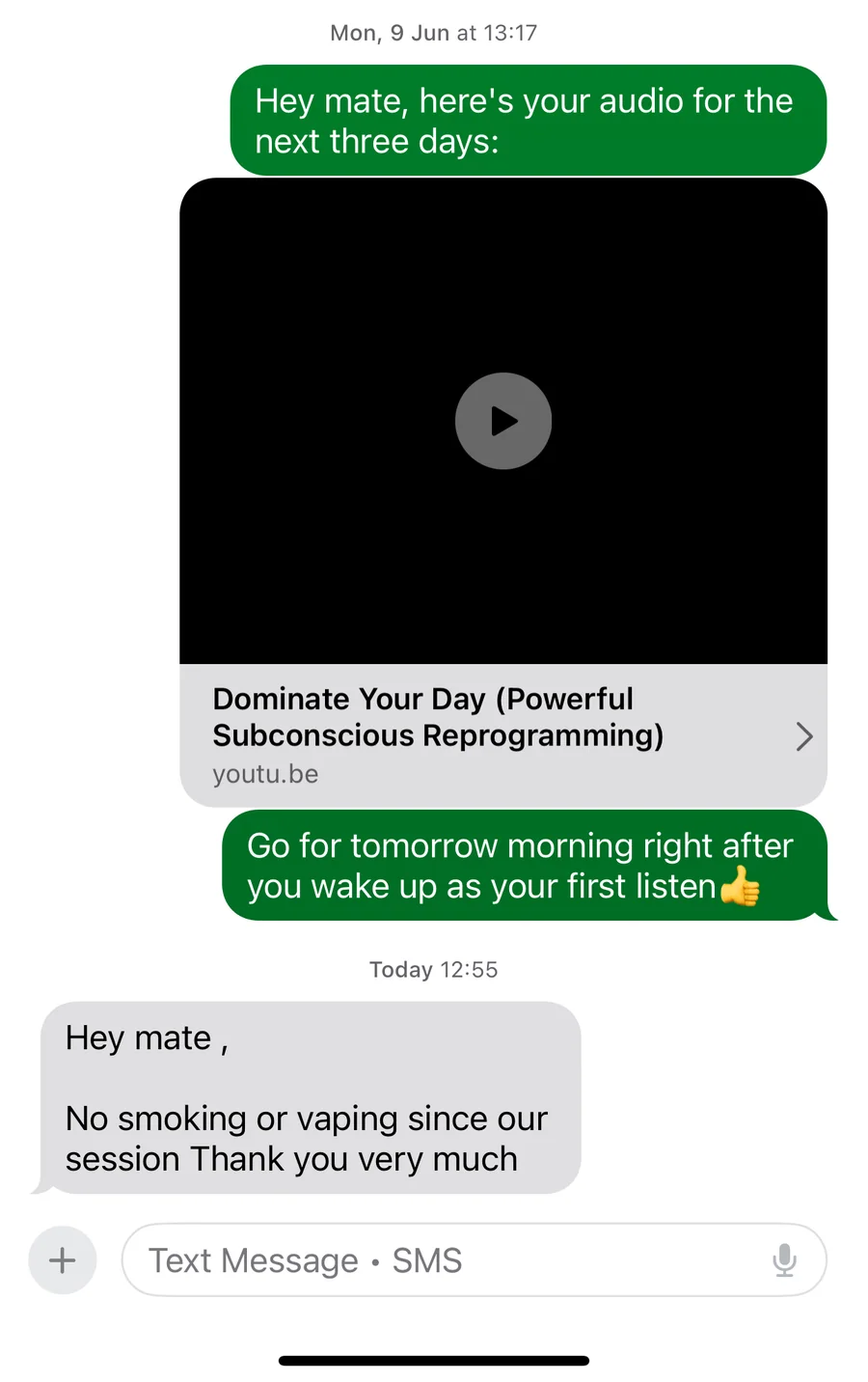 Message from Client